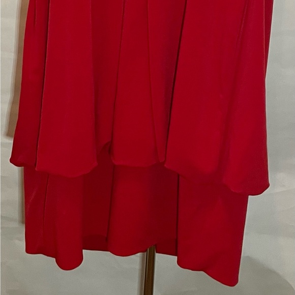 Betsy & Adam Red Bubble Skirt Dress - Picture 5 of 13